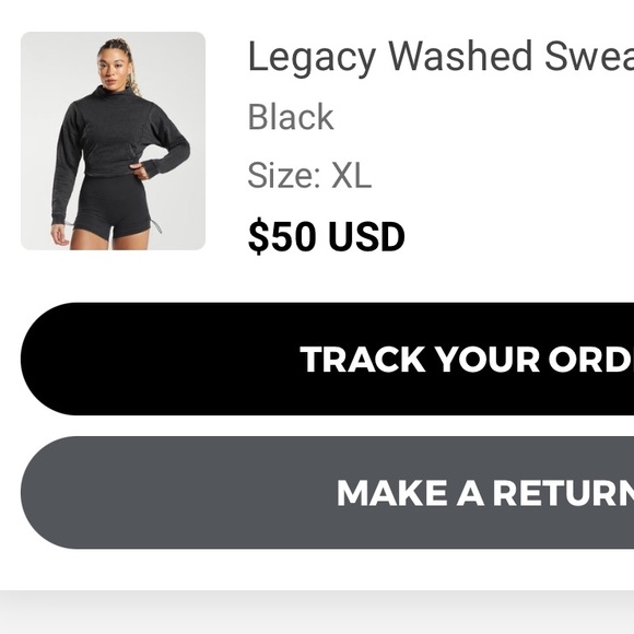 Gymshark Legacy Washed Sweatshirt - Picture 4 of 4